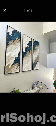 3d textured painting for wall decorations.